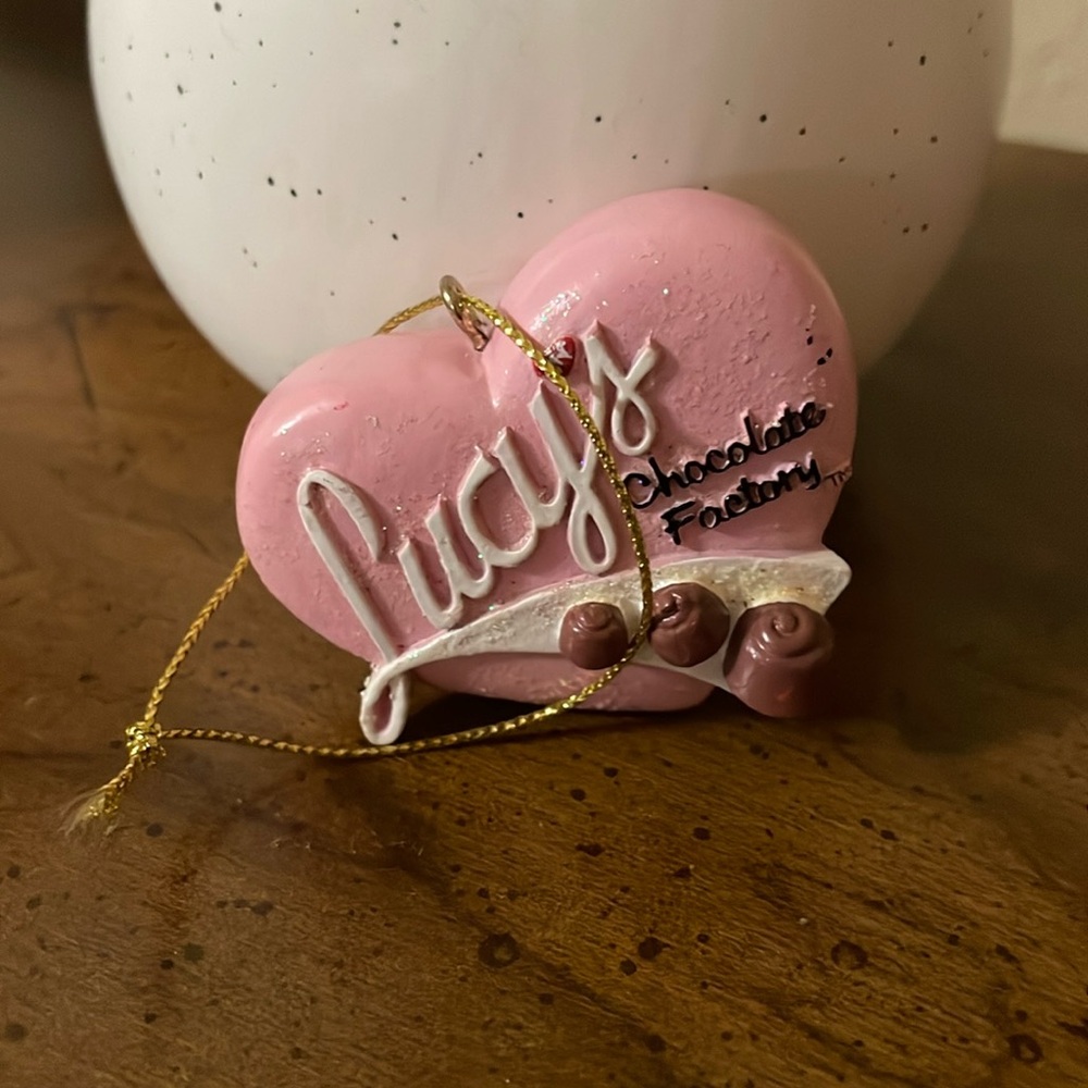 I Love Lucy heart ornament